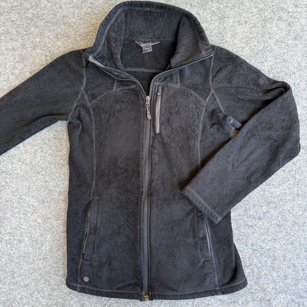 Outdoor Research Jacket Womens‎ Medium Black Soft Fleece Full Zip Outdoor Casual